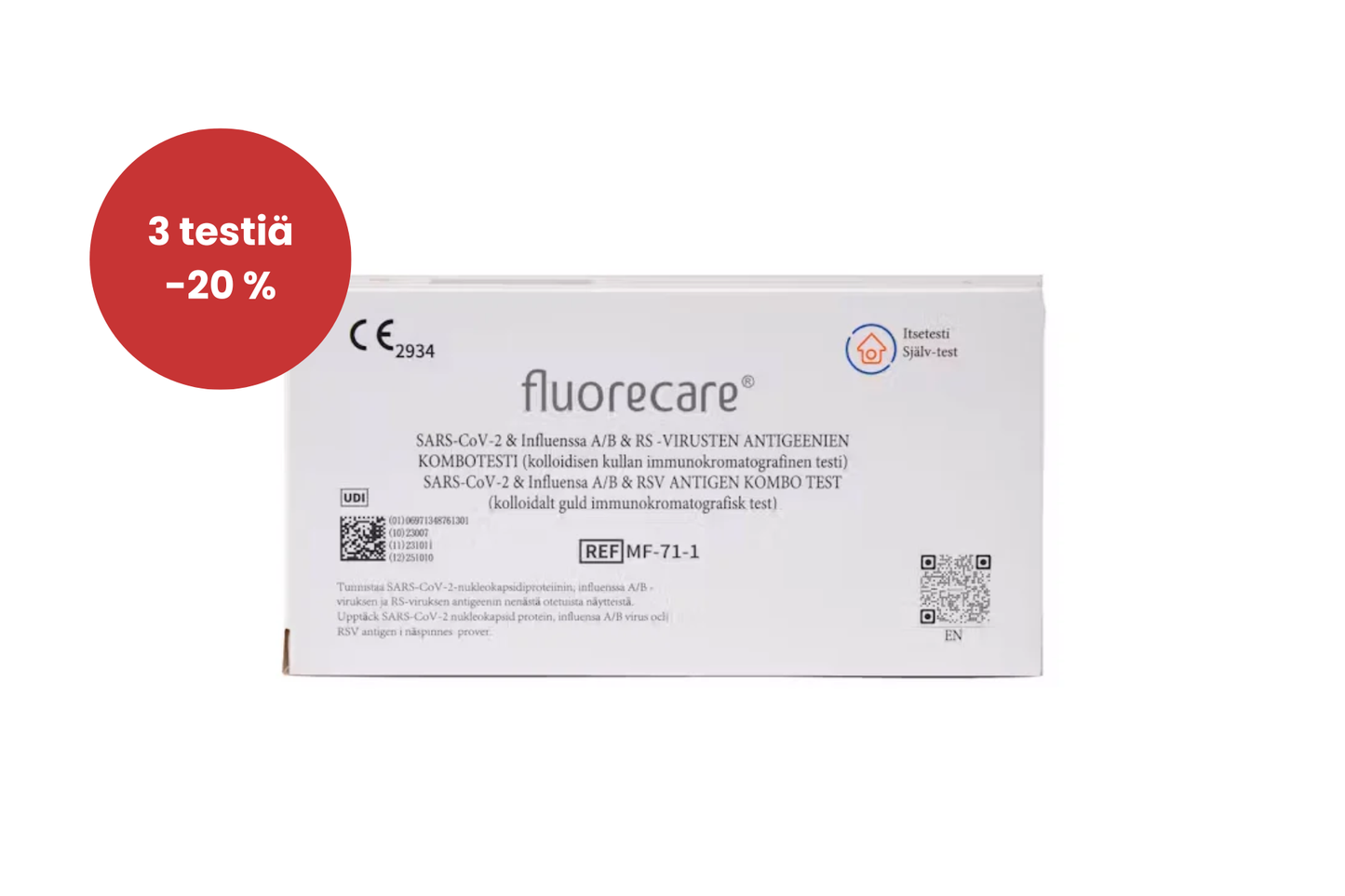 Influensatest, kombinationstest för coronavirus och RSV